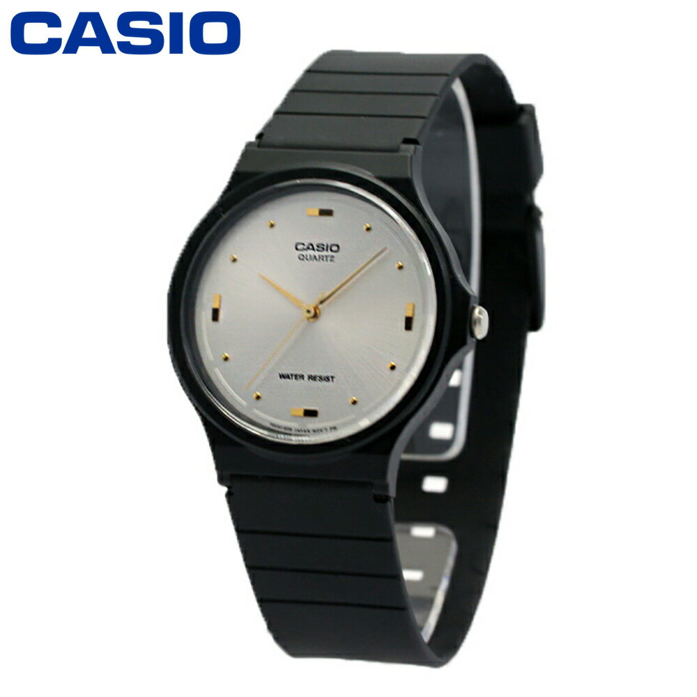 CASIO QUARTZ カシオクオーツMQ-76-7A1 レディース 腕時計 時計 メンズ 男女兼用 樹脂 ブラック シルバープレゼント ギフト 1年保証 送料無料 父の日