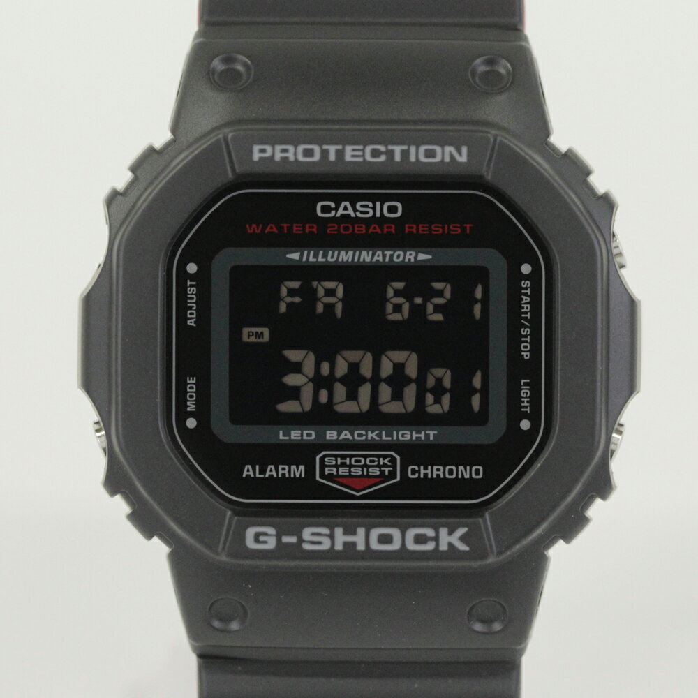 CASIO G-SHOCK DW-5600UHR-1 5600 SERIES デジタル ブラック&レッドシリーズ 腕時計 プレゼント ギフト 1年保証 送料無料