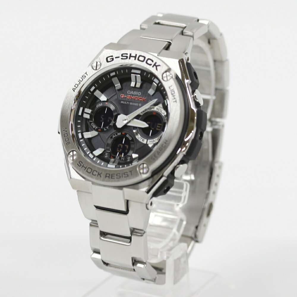 CASIO G-SHOCK GST-W110D-1AG-STEEL GST-W100 Series 電波時計 ソーラー腕時計 プレゼント ギフト 1年保証 送料無料