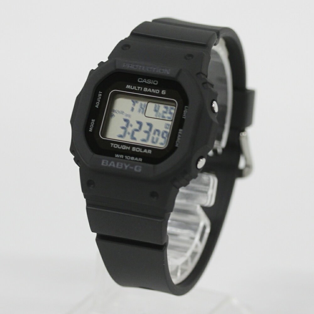 CASIO Baby-G BGD-5650-1 BGD-5650 Series スクエア ブラック 電波ソーラー 腕時計 プレゼント ギフト 1年保証 送料無料