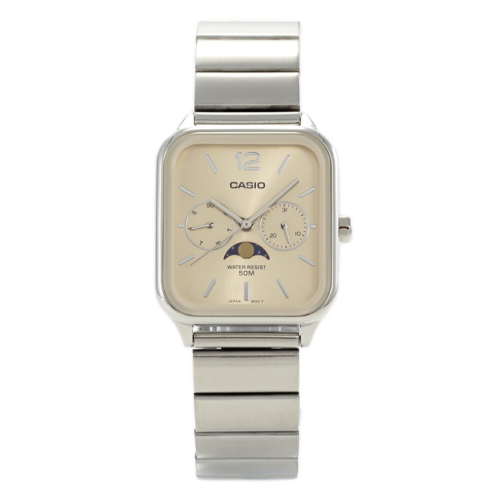 CASIO MTP-M305D-9A ムーンフェイズ 月齢 レトロ メンズ 腕時計 プレゼント ギフト 1年保証 送料無料