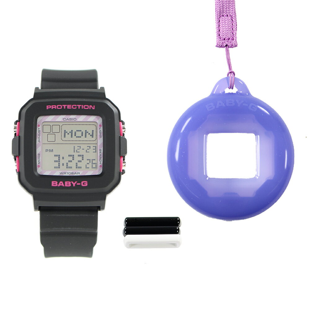 CASIO BABY-G＋PLUS BGD-10KKM-1 クロミ コラボレーションモデル BGD-10 Series ブラック ストラップ付専用ホルダー 腕時計 プレゼント ギフト 1年保証 送料無料