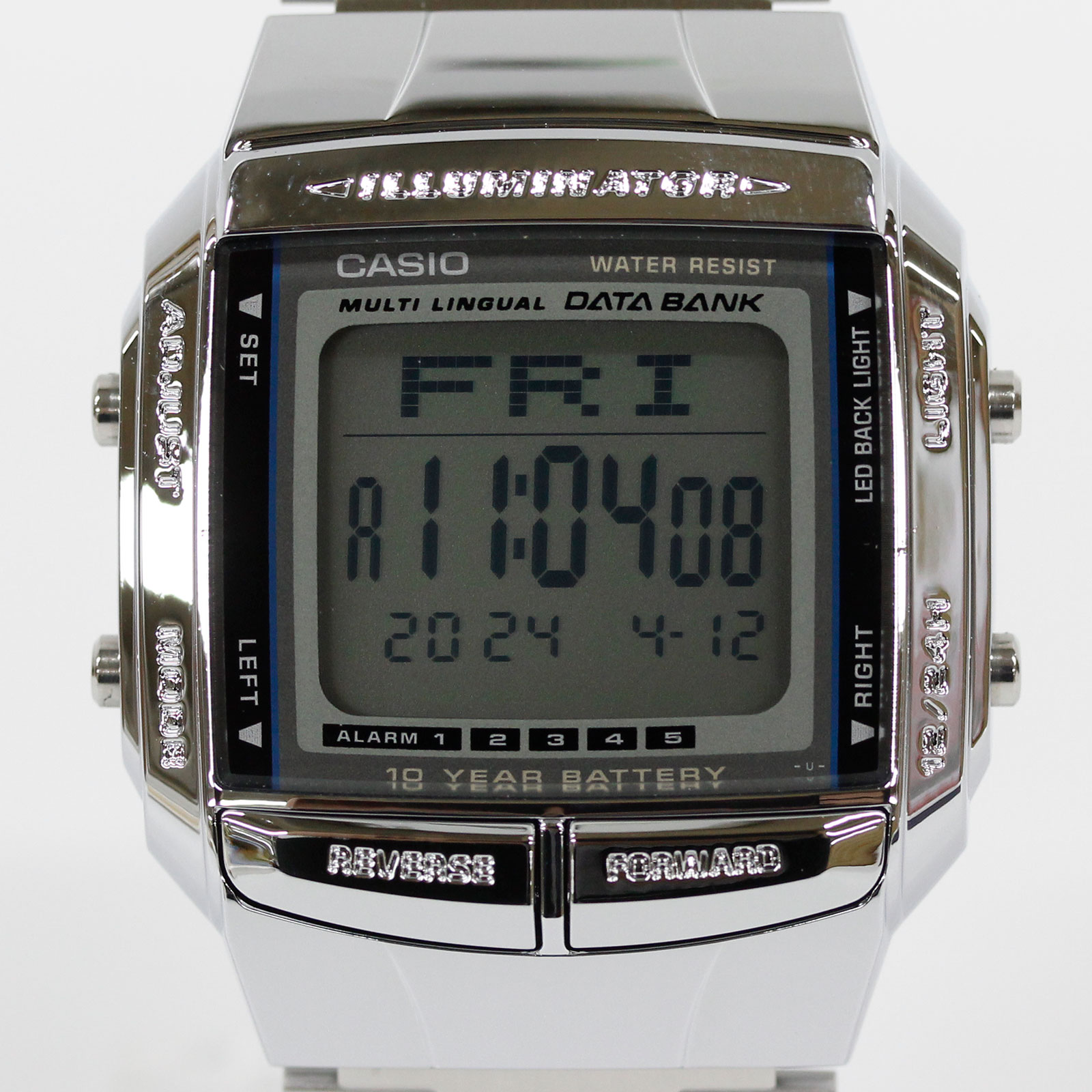 CASIO Collection STANDARD カシオ DB-360-1A メタルバンド デジタル DATA BANK データバンク ユニセックス 腕時計 プレゼント ギフト 1年保証 送料無料