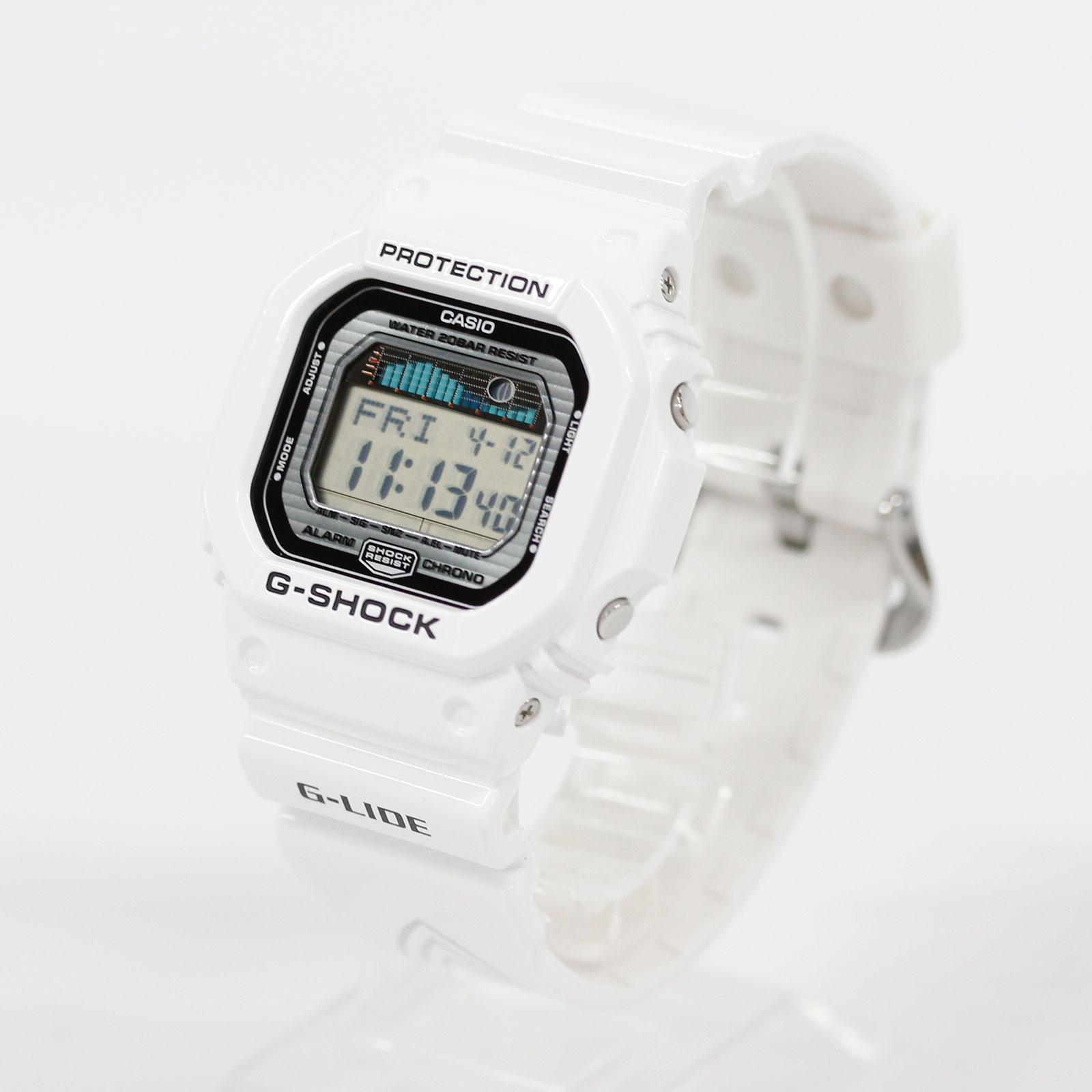 CASIO G-SHOCK GLX-5600-7 G-LIDE 5600 SERIES サーフィン タイドグラフ ホワイト デジタル 腕時計 プレゼント ギフト 1年保証 送料無料