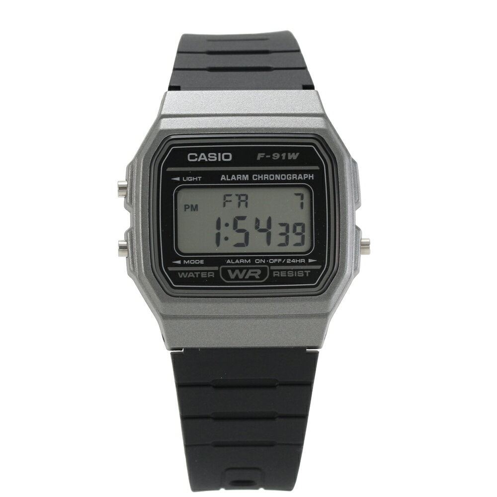 CASIO カシオ カシオスタンダード チープカシオ チプカシ腕時計 時計 ユニセックス メンズ レディース クオーツ デジタル 樹脂 ブラック グレー F-91WM-1Bプレゼント ギフト 1年保証 送料無料 【ネコポス発送・BOXなし】