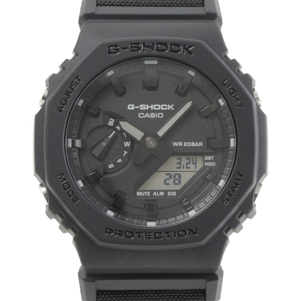 CASIO G-SHOCK GA-2100BCE-1A 2100 Series オールブラック コーデュラ エコ ファブリック 腕時計 プレゼント ギフト 1年保証 送料無料