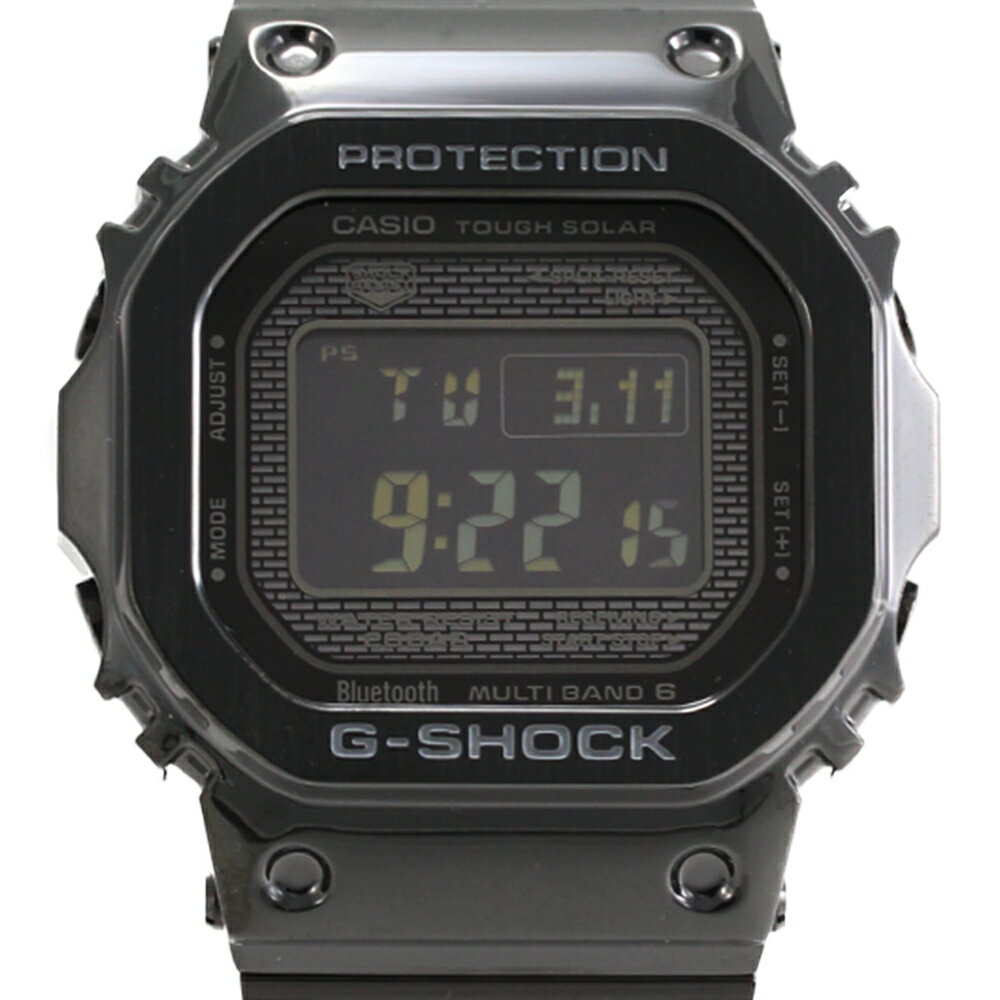 CASIO カシオ G-SHOCK ジーショック Gショック 腕時計 時計 メンズ デジタル 電波 ソーラー Bluetooth メタル ケース 防水 カジュアル アウトドア スポーツ ブラック 黒 フルメタル GMW-B5000GD-1 プレゼント ギフト 1年保証 送料無料