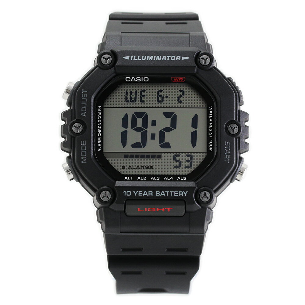 Rakuten - CASIO カシオ AE-1600H-1A デジタル クオーツ メンズ カシオ スタンダード 腕時計 プレゼント ギフト 1年保証 送料無料