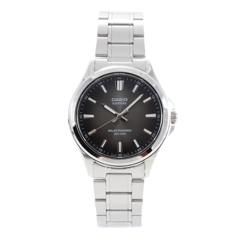 Rakuten - CASIO STANDARD MTS-RS100D-1A アナログ ソーラー メンズ カシオ スタンダード 腕時計 プレゼント ギフト 1年保証 送料無料 【ネコポス発送・BOXなし】