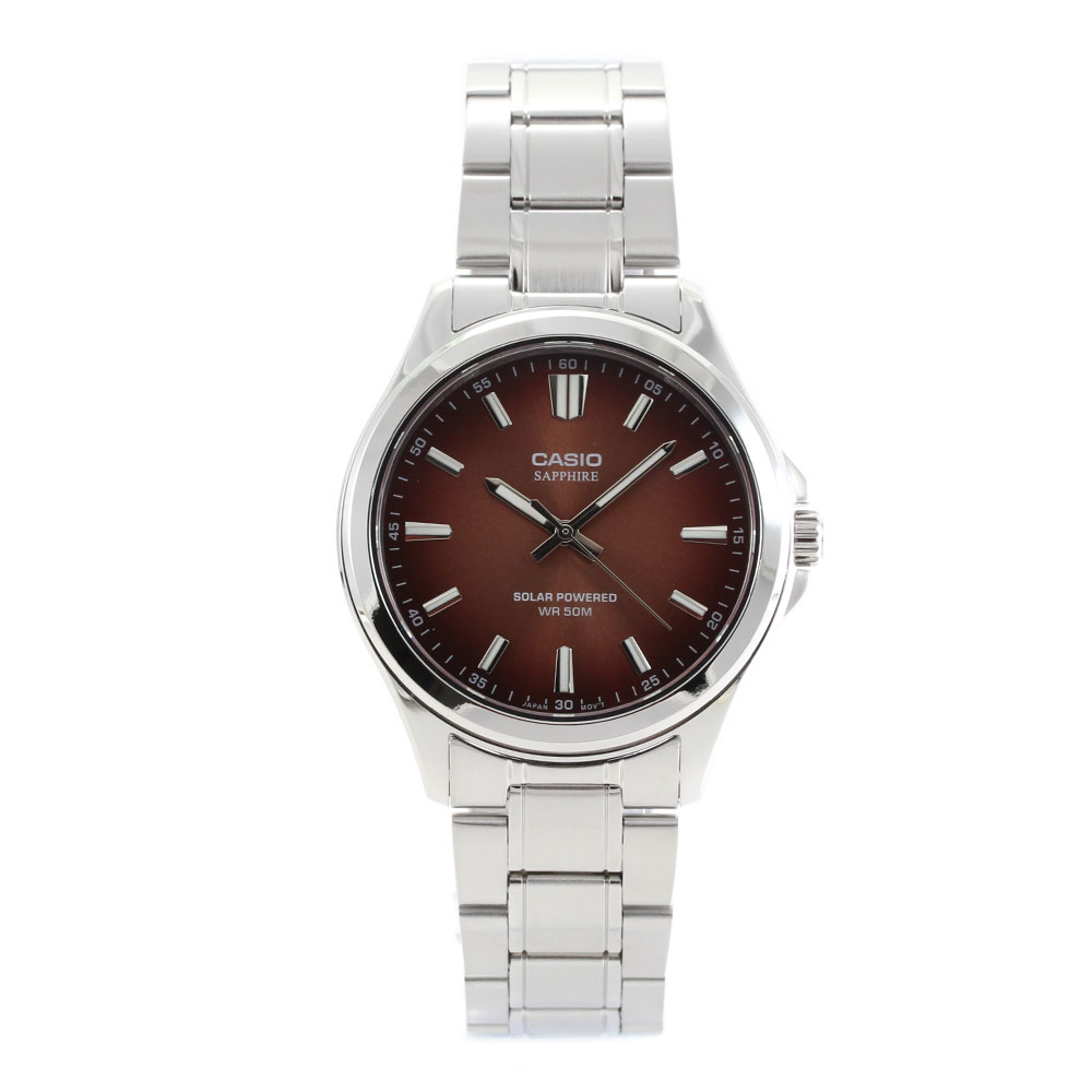 Rakuten - CASIO STANDARD MTS-RS100D-5A アナログ ソーラー メンズ カシオ スタンダード 腕時計 プレゼント ギフト 1年保証 送料無料 【ネコポス発送・BOXなし】