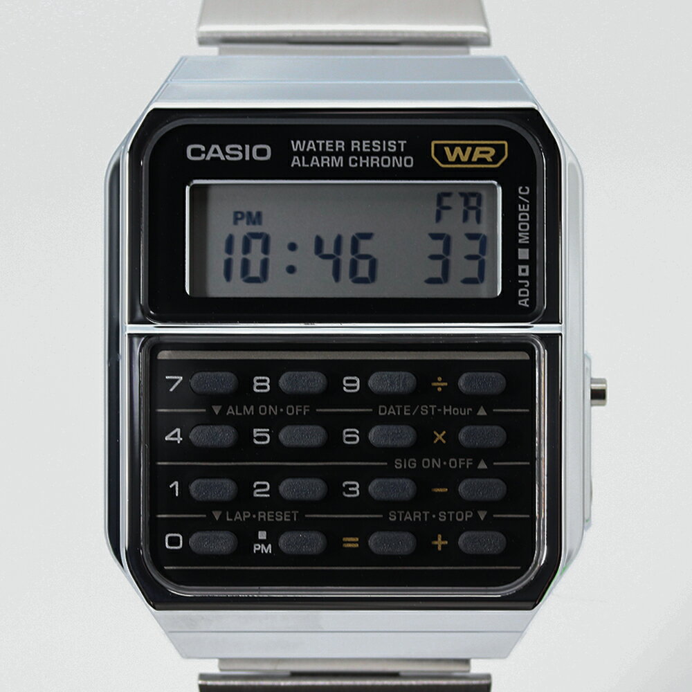 CASIO カシオ カシオスタンダード チープカシオ チプカシ CLASSIC CALCULATOR カリキュレーター腕時計 ユニセックス クオーツ デジタル 樹脂 ステンレス メタル シルバー ブラック CA-500WE-1Aプレゼント ギフト 1年保証 送料無料 【ネコポス発送・BOXなし】 3