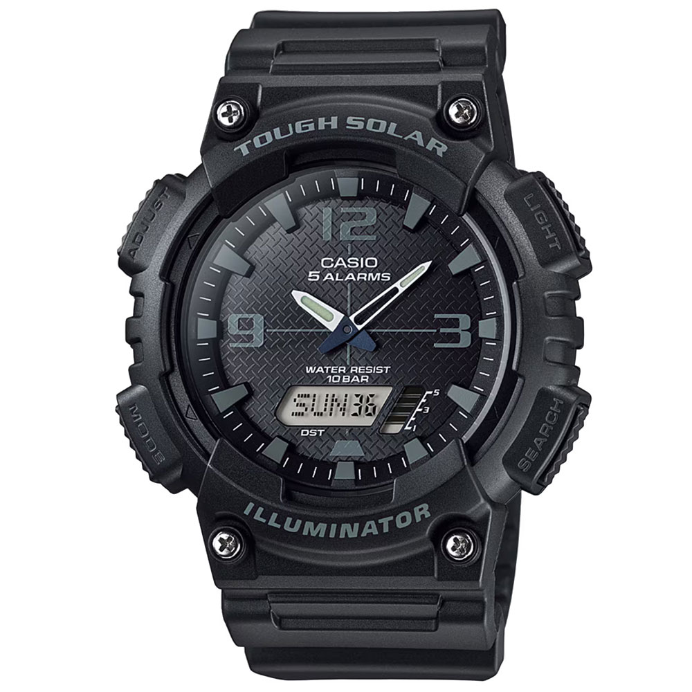 樂天商城 - CASIO カシオ AQ-S810W-1A2 アナデジ ソーラー Collection STANDARD スタンダードメンズ腕時計 プレゼント ギフト 1年保証 送料無料