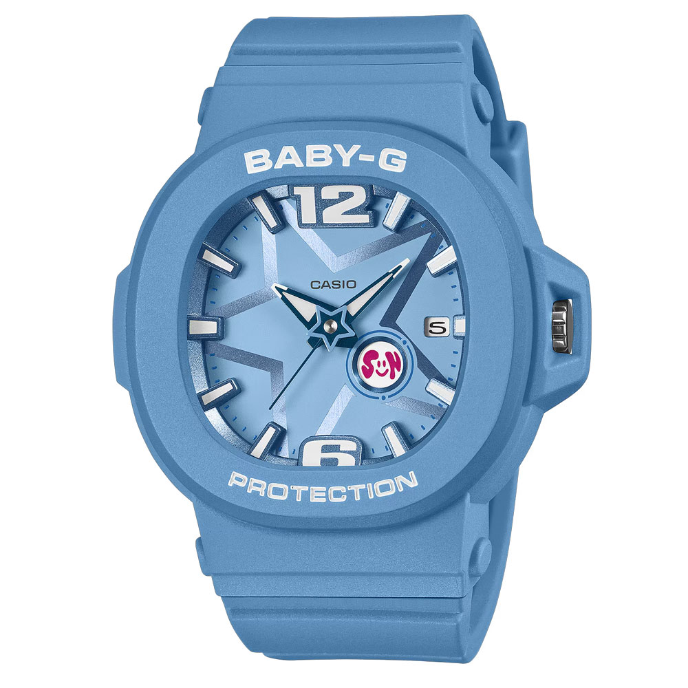 Rakuten - CASIO Baby-G BGA-10D-2A2 アナログ クオーツ 着脱式ベゼル＆ センターケースデザイン　ブルーレディース腕時計 プレゼント ギフト 1年保証 送料無料