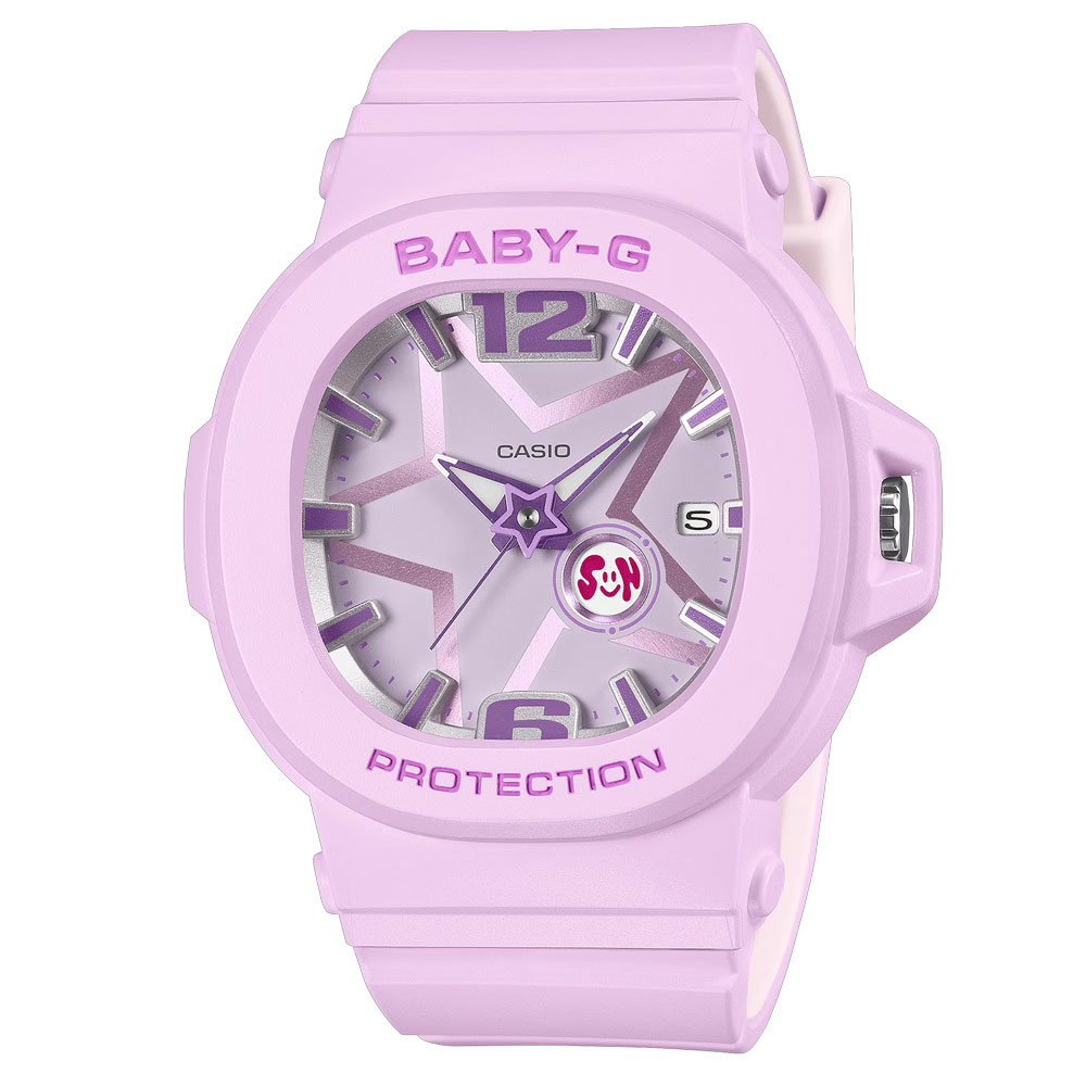 Rakuten - CASIO Baby-G BGA-10D-6A アナログ クオーツ 着脱式ベゼル＆ センターケースデザイン　パープルレディース腕時計 プレゼント ギフト 1年保証 送料無料