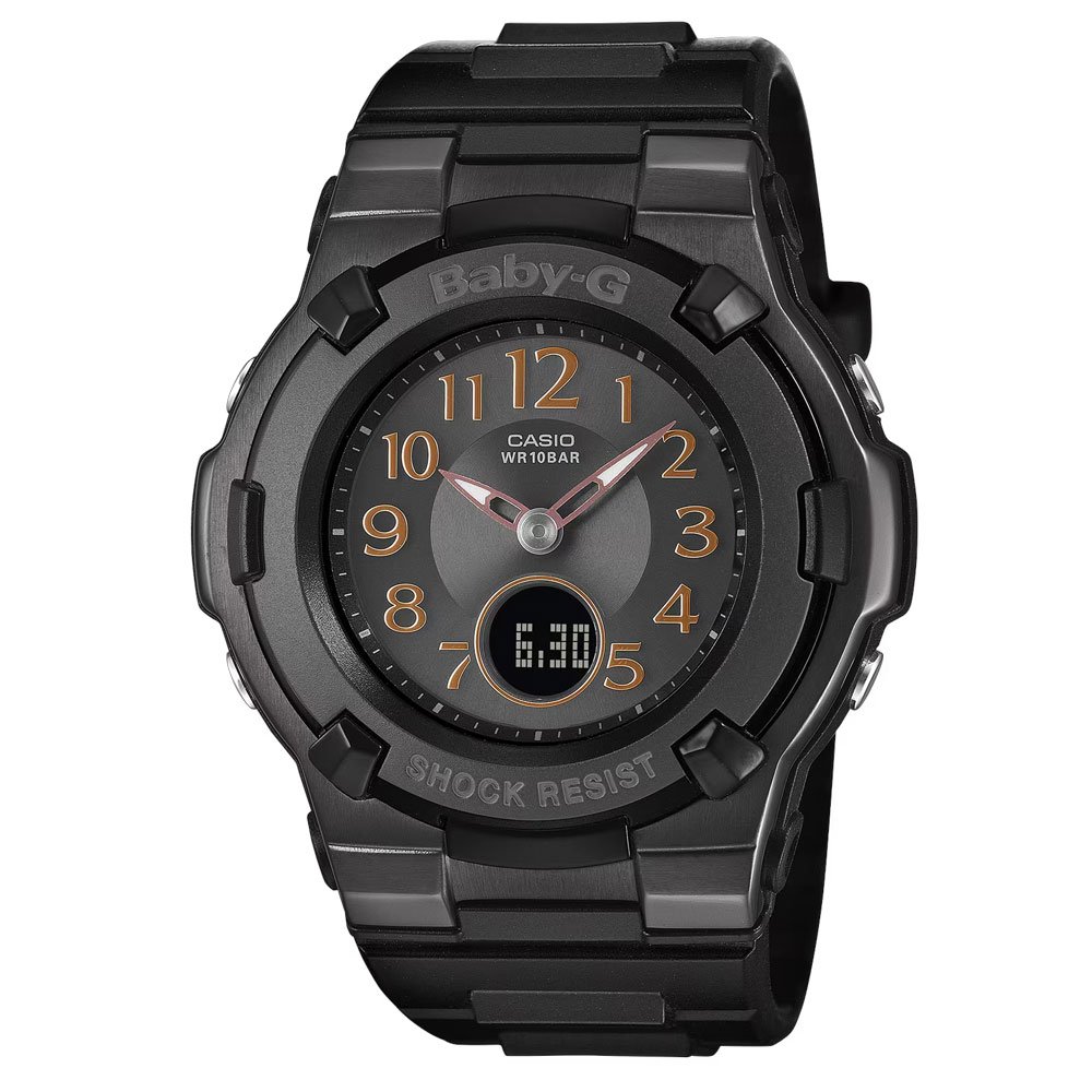 Rakuten - CASIO Baby-G BGA-1100DC-1A アナデジ 電波ソーラー 電波受信　マルチバンド6　タフソーラー　ブラックレディース腕時計 プレゼント ギフト 1年保証 送料無料
