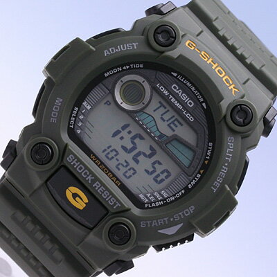 CASIO カシオ G-SHOCK ジーショック Gショック 腕時計 時計 メンズ デジタル タイドグラフ ムーンフェイズ ベーシックモデル 防水 カジュアル アウトドア スポーツ グリーン 緑 カーキ G-7900-3プレゼント ギフト 1年保証 送料無料