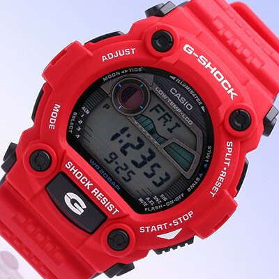 CASIO カシオ / G-SHOCK ジーショック G-7900A-4 腕時計 メンズ 高機能デジタルモデル BIG CASE ビッグケース レッド デジタル タイドグラフ ムーンデータ 樹脂バンド 防水
