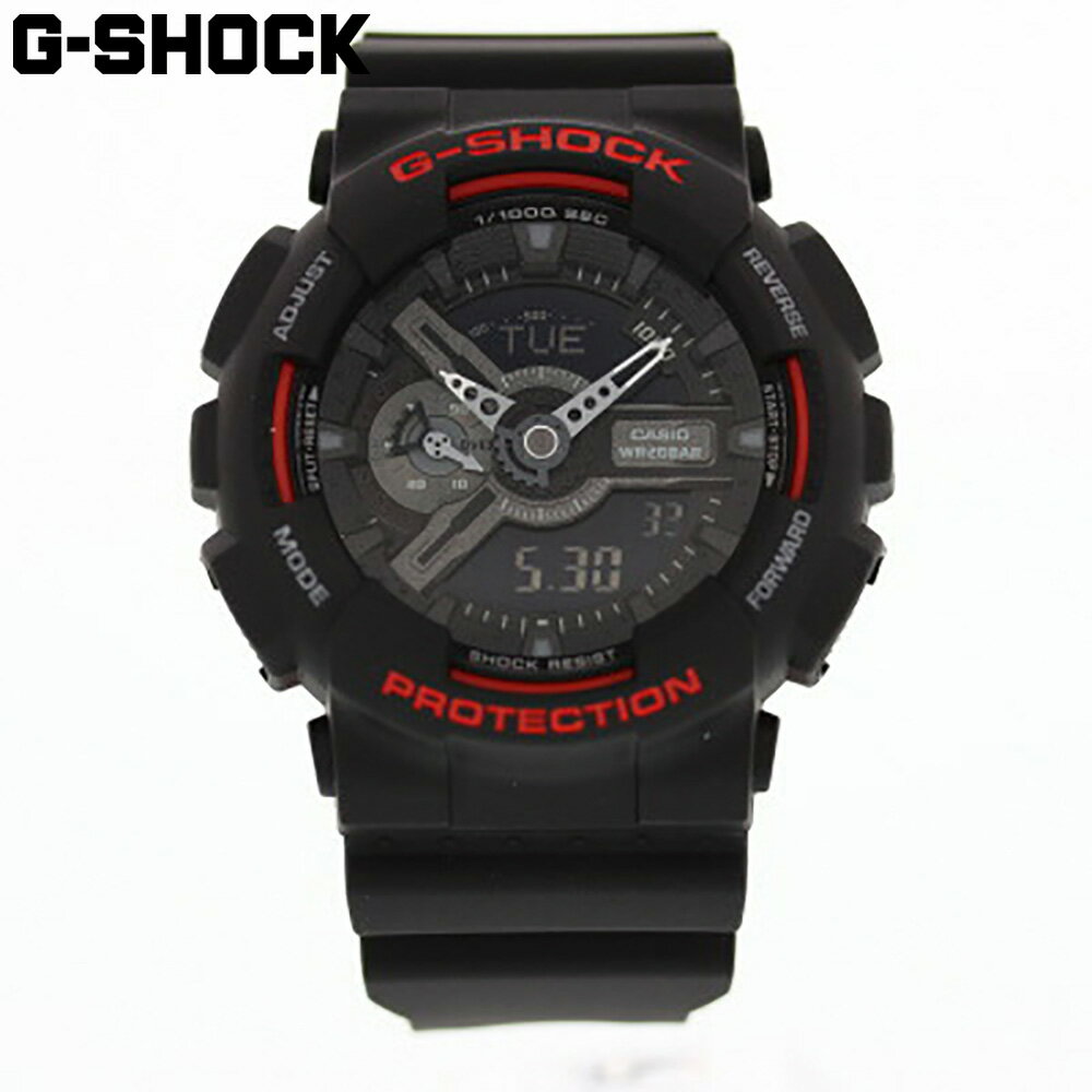 CASIO カシオ G-SHOCK ジーショック GA-110HR-1A腕時計 時計 メンズ アナデジ アナログ デジタル 樹脂 ブラック レッドプレゼント ギフト 1年保証 送料無料 父の日