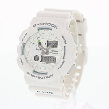 CASIO カシオ G-SHOCK ジーショック Gショック 腕時計 時計 メンズ アナログ デジタル アナデジ G-LIDE Gライド ジーライド 防水 カジュアル アウトドア スポーツ ホワイト 白 タイドグラフ GAX-100A-7A プレゼント ギフト 1年保証 送料無料