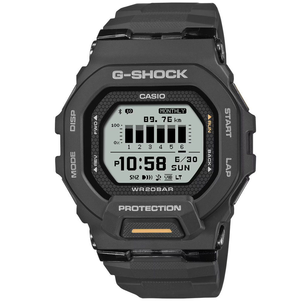 Rakuten - CASIO G-SHOCK GBD-200-1A1 デジタル クオーツ G-SQUAD GBD-200 SERIES カシオ ジーショックメンズ腕時計 プレゼント ギフト 1年保証 送料無料