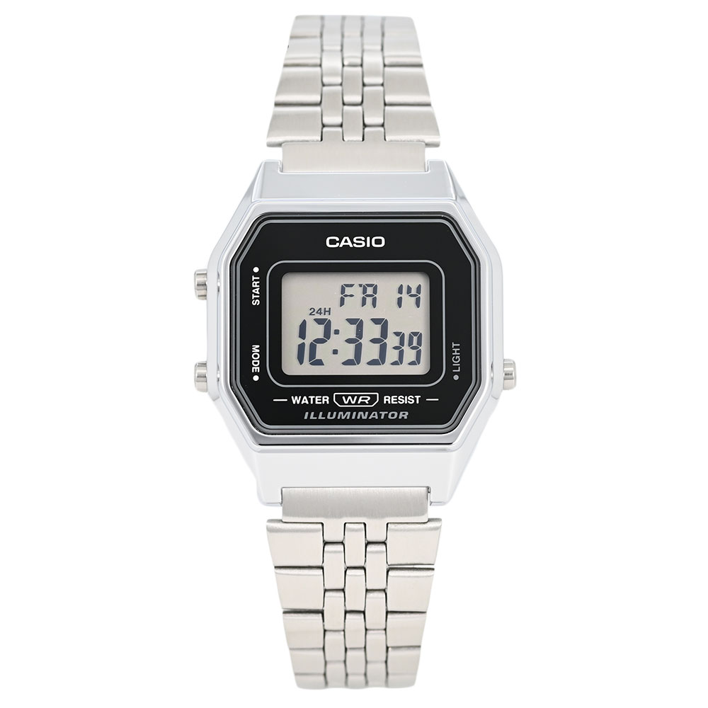 Rakuten - CASIO カシオLA680WA-1 腕時計 時計 メンズ ユニセックス デジタル クオーツ カジュアル メタル シルバープレゼント ギフト 1年保証 送料無料 【ネコポス発送・BOXなし】