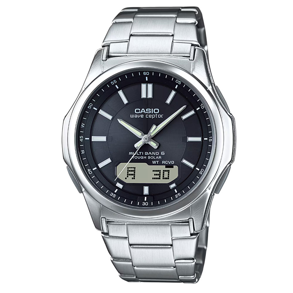Rakuten - CASIO カシオ WVA-M630D-1A アナデジ 電波ソーラー WAVE CEPTOR ウェーブセプター ソーラーコンビネーションメンズ腕時計 プレゼント ギフト 1年保証 送料無料
