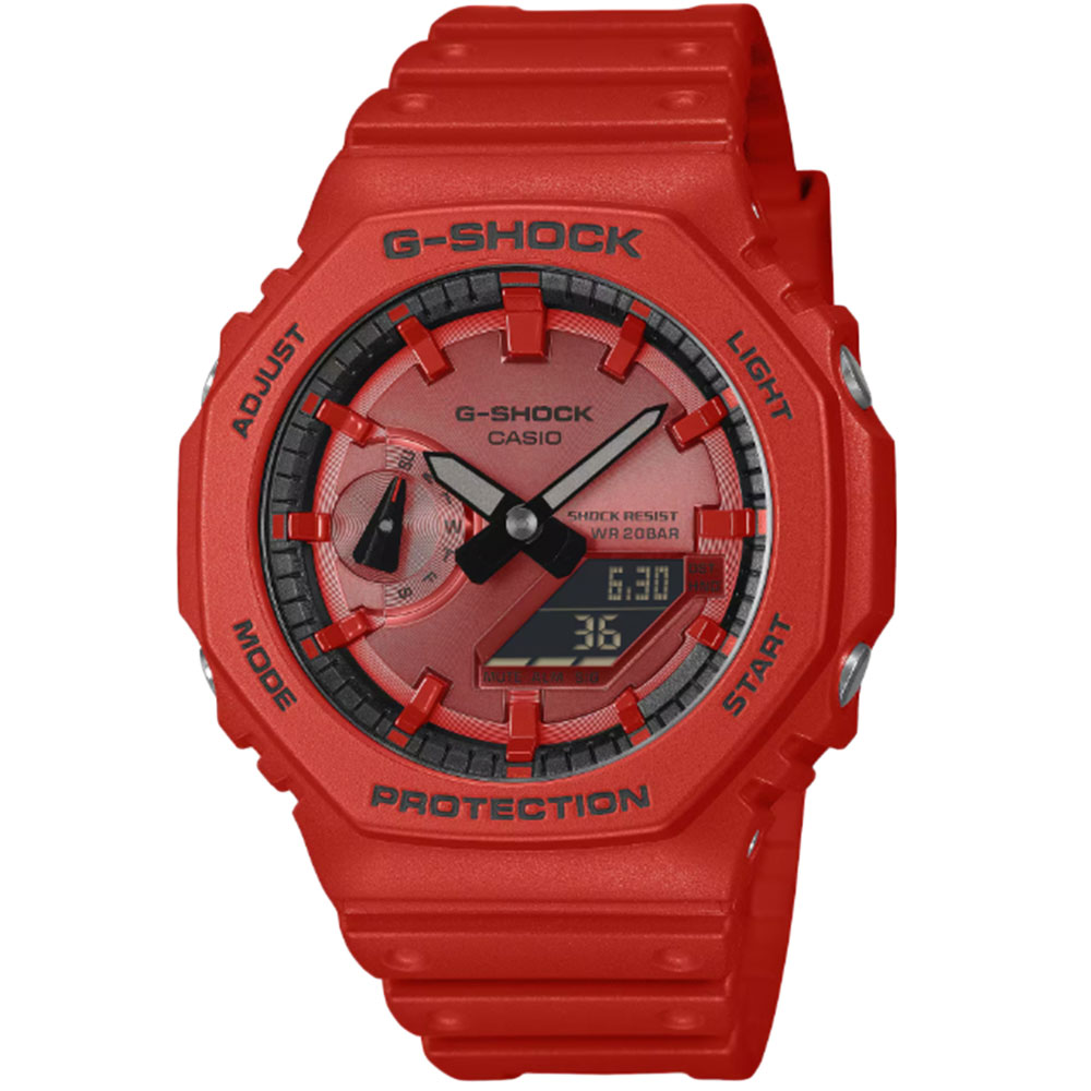 Rakuten - CASIO ジーショック GA-2100RRB-4A アナデジ クオーツ メンズ腕時計 プレゼント ギフト 1年保証 送料無料