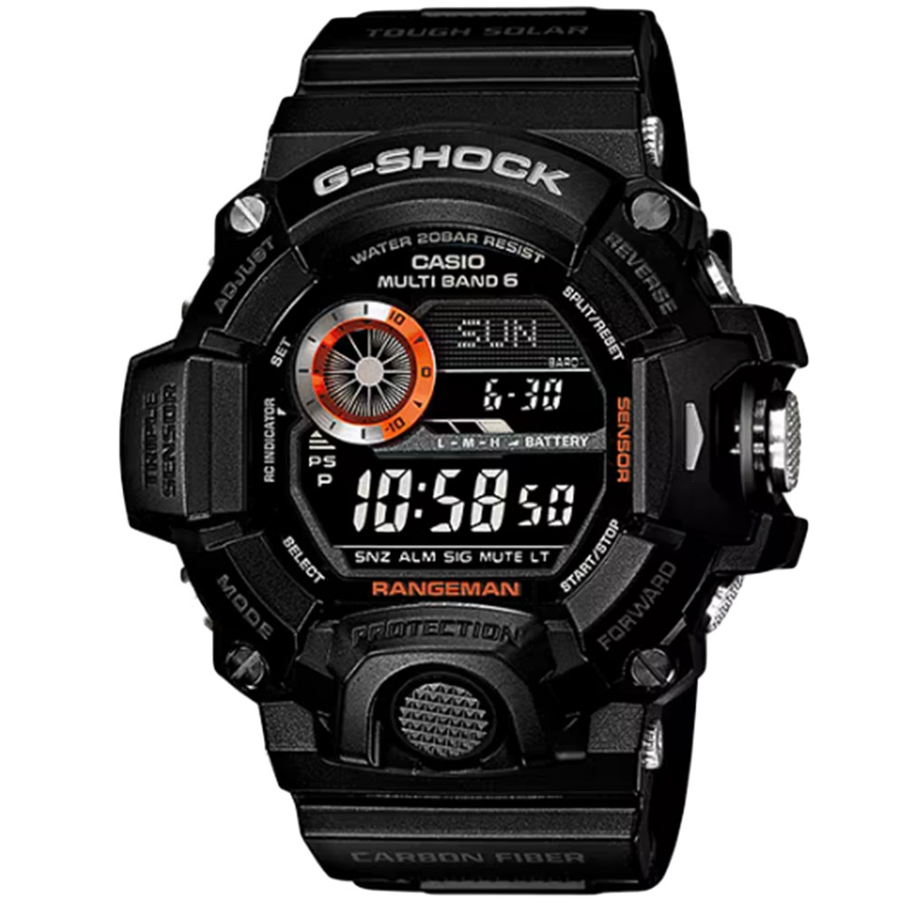 CASIO G-SHOCK GW-9400BJ-1 デジタル 電波ソーラー MASTER OF G - LAND　RANGEMAN　レンジマン　ジーショック　ブラック メンズ腕時計 プレゼント ギフト 1年保証 送料無料