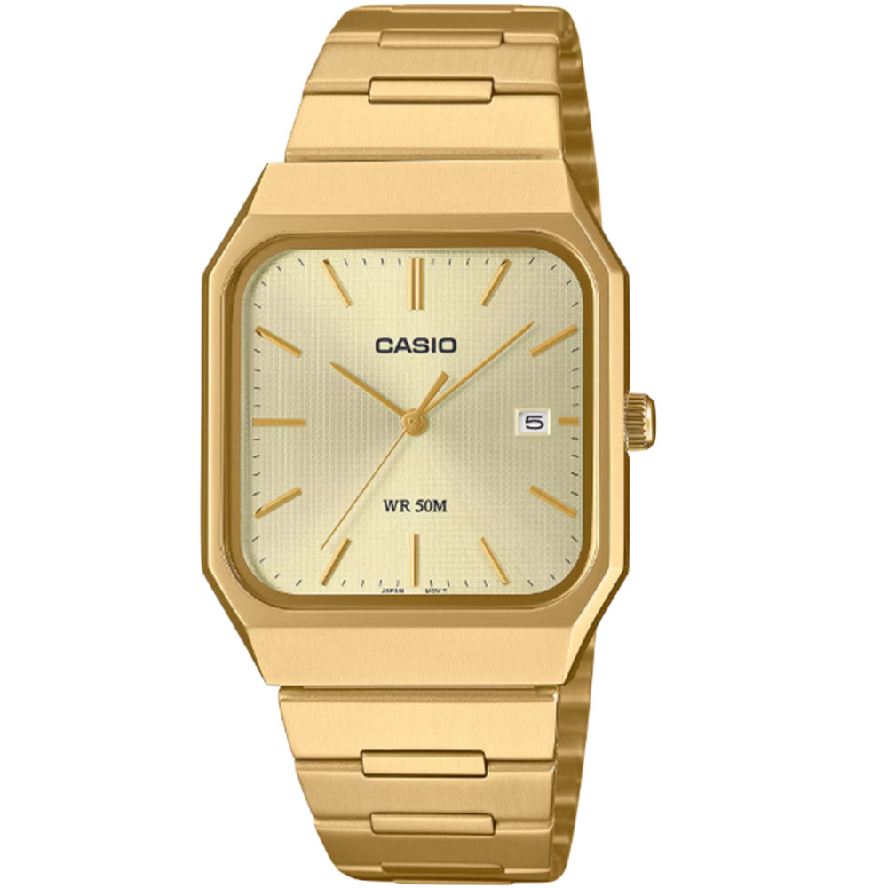 CASIO MTP-B185G-9A Analog Quartz Classical Design Gold Men's Watch - Gift, 1-Year Warranty, Free Shipping (Shipped via Nekoposu, No Box)