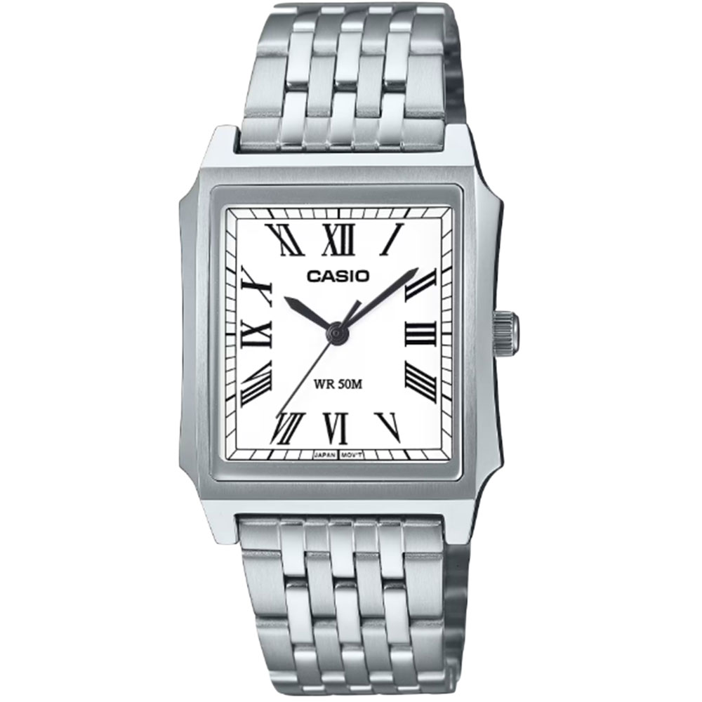 樂天商城 - CASIO カシオ MTP-B190D-7B アナログ クオーツ クラシカルデザイン　シルバー メンズ腕時計 プレゼント ギフト 1年保証 送料無料 【ネコポス発送・BOXなし】
