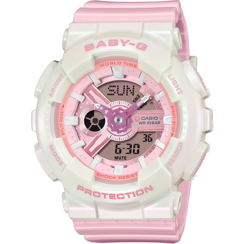 樂天商城 - CASIO Baby-G BA-110PD-4A アナデジ クオーツ パステルカラー ピンク ベビージー レディース腕時計 プレゼント ギフト 1年保証 送料無料