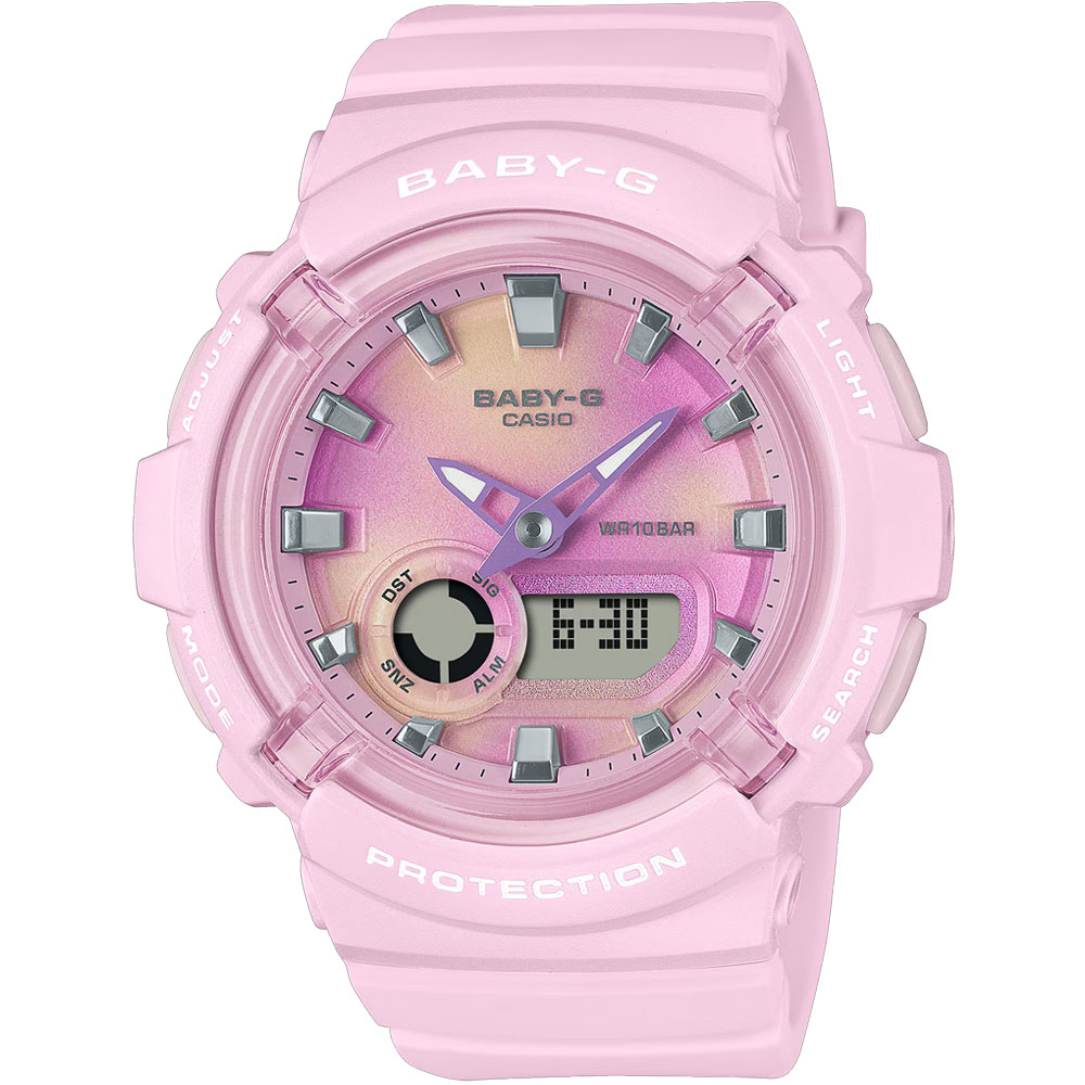 Rakuten - CASIO Baby-G BGA-280TD-4A アナデジ クオーツ BGA-280 シリーズ　ピンク　タイダイ模様 レディース腕時計 プレゼント ギフト 1年保証 送料無料