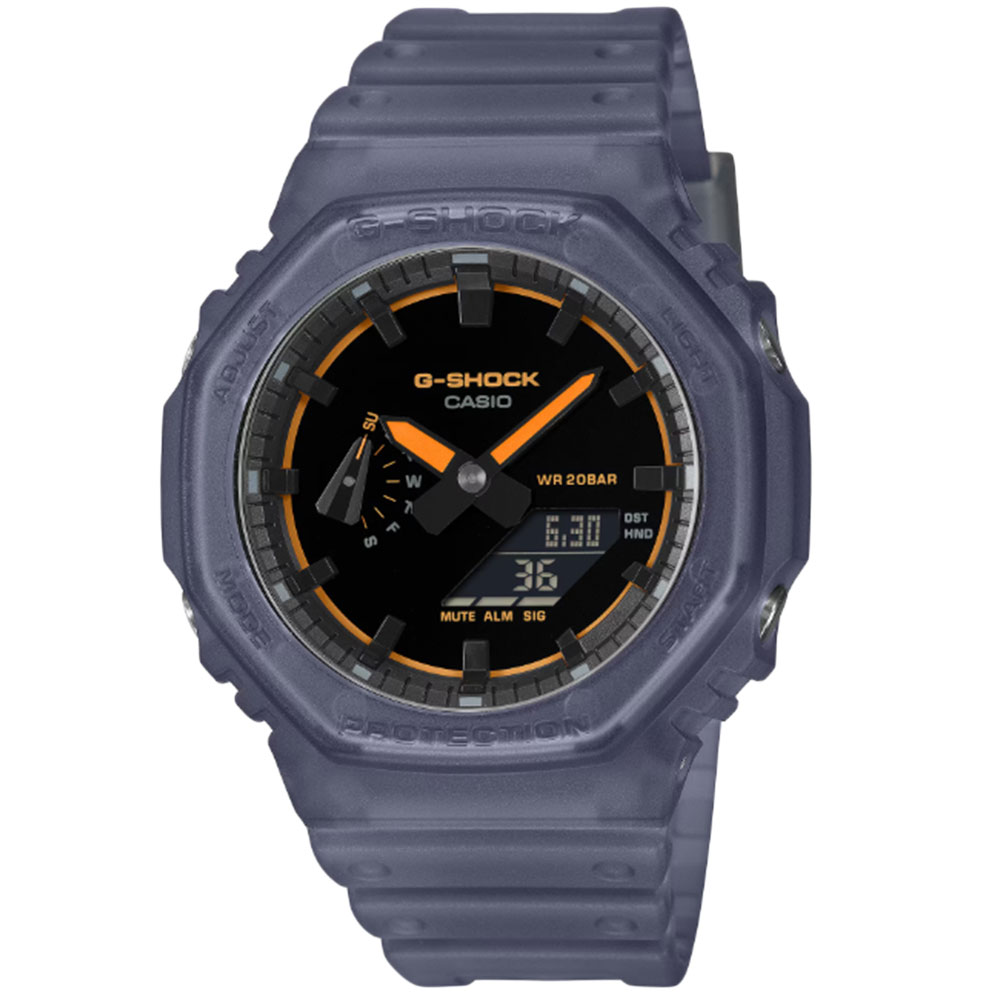 Rakuten - CASIO ジーショック GA-2100K-2A アナデジ クオーツ ANALOG-DIGITAL 2100 Series ブルー メンズ腕時計 プレゼント ギフト 1年保証 送料無料