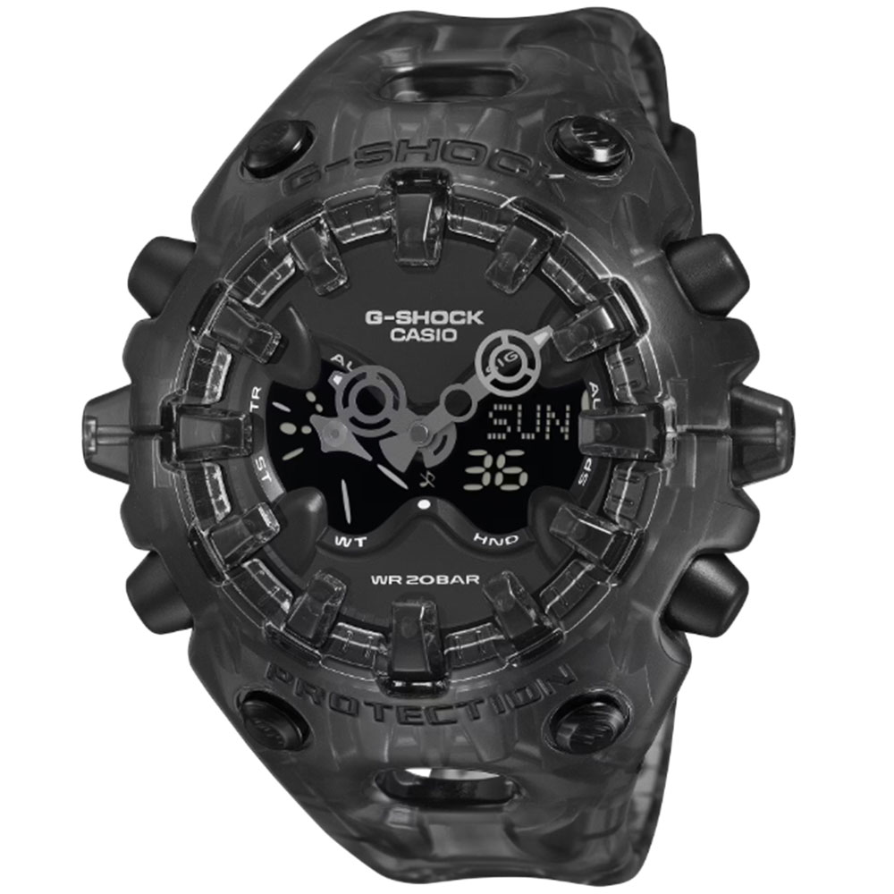 樂天商城 - CASIO G-SHOCK GA-V01SKE-8A アナデジ クオーツ GA-V01 SERIES　スケルトン　TRANSPARENT PACK　ブラック メンズ腕時計 プレゼント ギフト 1年保証 送料無料