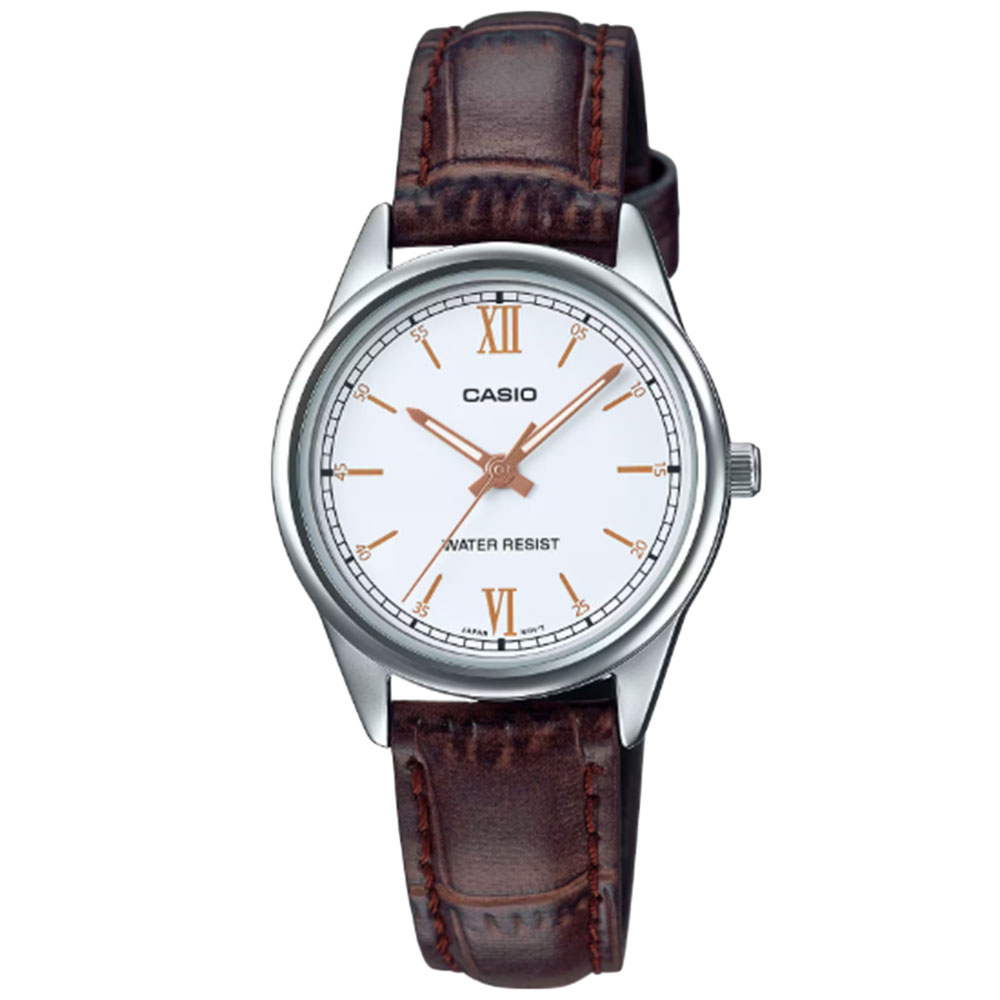 特徴 駆動方式 クオーツ 機能 防水 日常生活防水 サイズ 本体サイズ 縦×横×厚：約34×28.2×7.5mm 重さ 約24g バンドサイズ 最小〜最大：約13.5〜17.5cm 素材 風防素材 ミネラルガラス ケース素材 ステンレス ケースカラー シルバー ベゼルカラー シルバー 文字盤カラー ホワイト バンド素材 レザー バンドカラー ブラウン 備考 マニュアル 英語 商品ケース なし製ボックス 保証書 弊社1年保証 備考 仕入情報 弊社輸入商品(新品並行輸入)「G-SHOCK」「Baby-G」「BASIC」などに代表される時計メーカーとして 世界で人気の高いカシオは、独創性の高い「世界初の時計」を多く生み出し、 その挑戦し続ける開発思想により時計の新しい価値を創造し続けています。