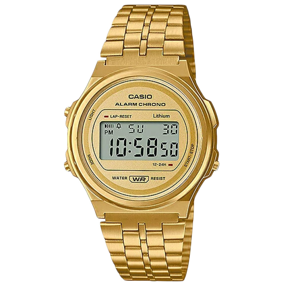 樂天商城 - 【SALE】CASIO カシオ カシオスタンダード Vintage ビンテージ腕時計 時計 ユニセックス クラシック クオーツ デジタル メタル 丸顔 ラウンド メタル ゴールド A171WEG-9Aプレゼント ギフト 1年保証 送料無料 【ネコポス発送・BOXなし】