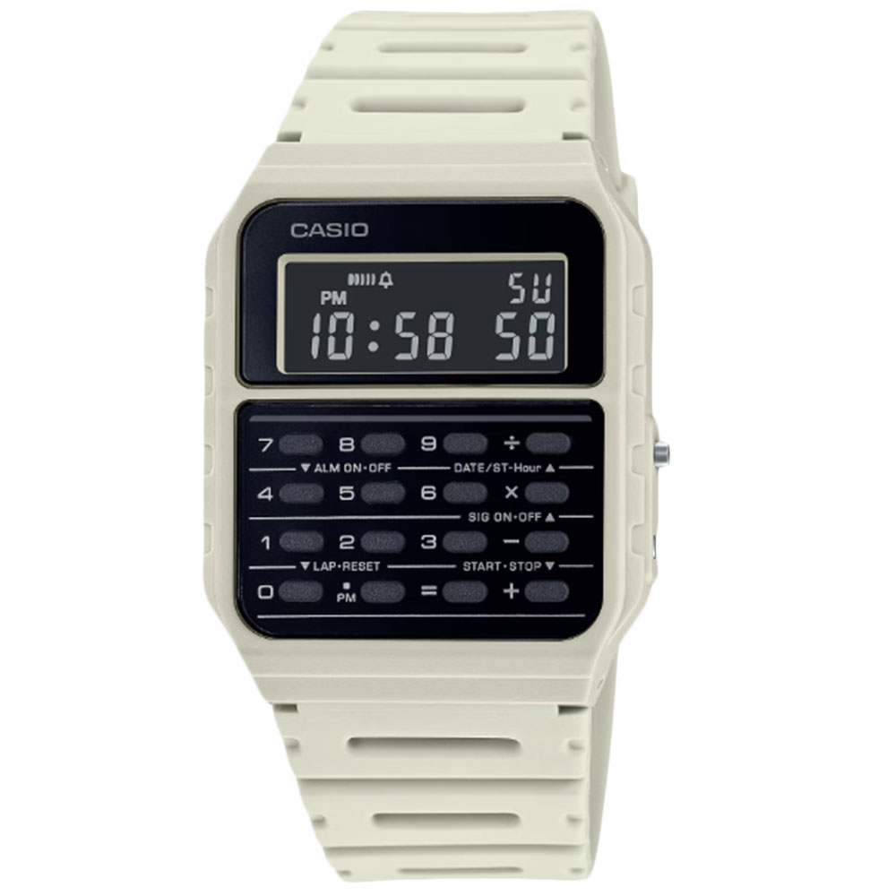 樂天商城 - CASIO カシオ チープカシオ チプカシ DATA BANK データバンク腕時計 時計 ユニセックス メンズ レディース 防水 クオーツ デジタル アイボリー オフホワイト ブラック CA-53WF-8Bプレゼント ギフト 1年保証 送料無料 【ネコポス発送・BOXなし】