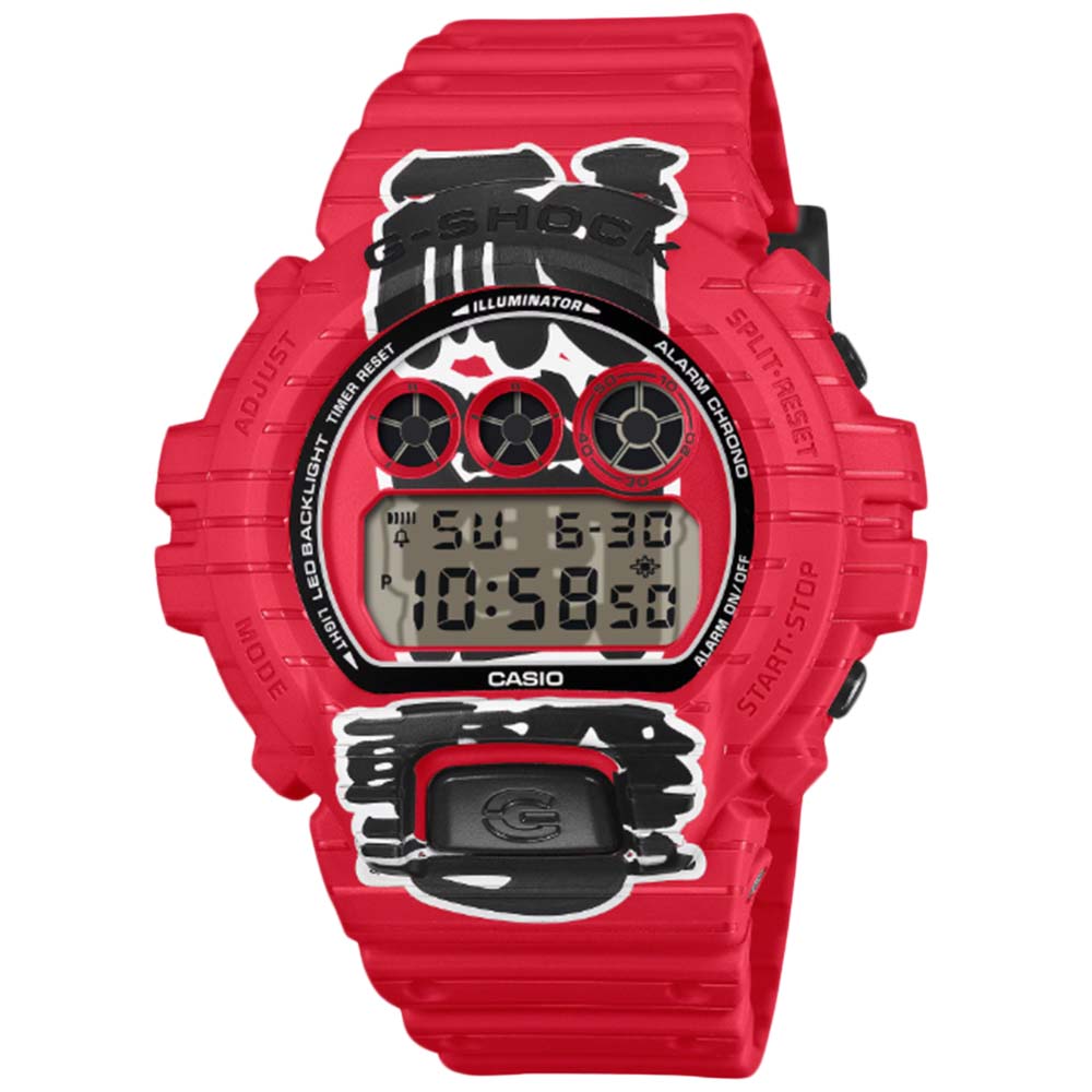 樂天商城 - CASIO G-SHOCK DW-6900AKA-4 デジタル クオーツ ジーショック 赤提灯　Made in Japan　耐衝撃 メンズ腕時計 プレゼント ギフト 1年保証 送料無料