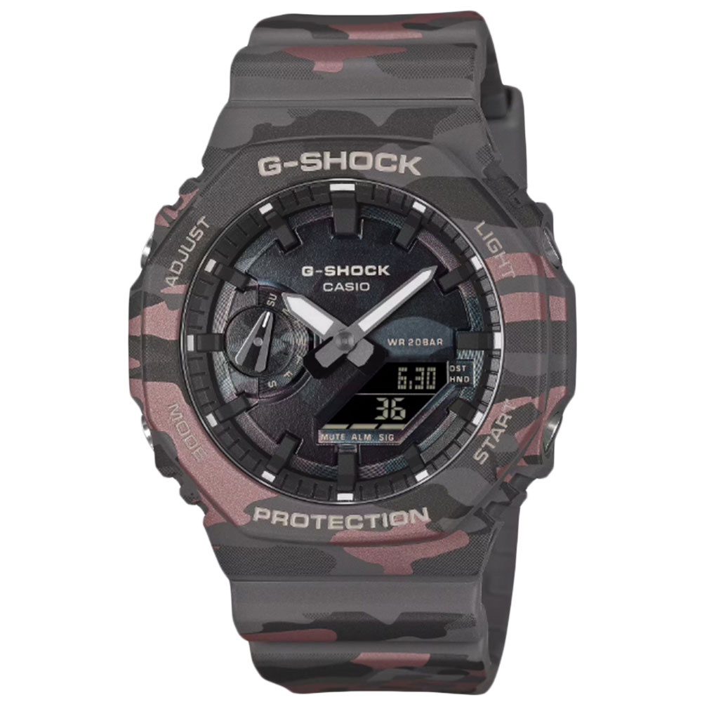 樂天商城 - CASIO G-SHOCK GA-2100CMD-8A アナデジ クオーツ 2100 Series　カモフラ メンズ腕時計 プレゼント ギフト 1年保証 送料無料