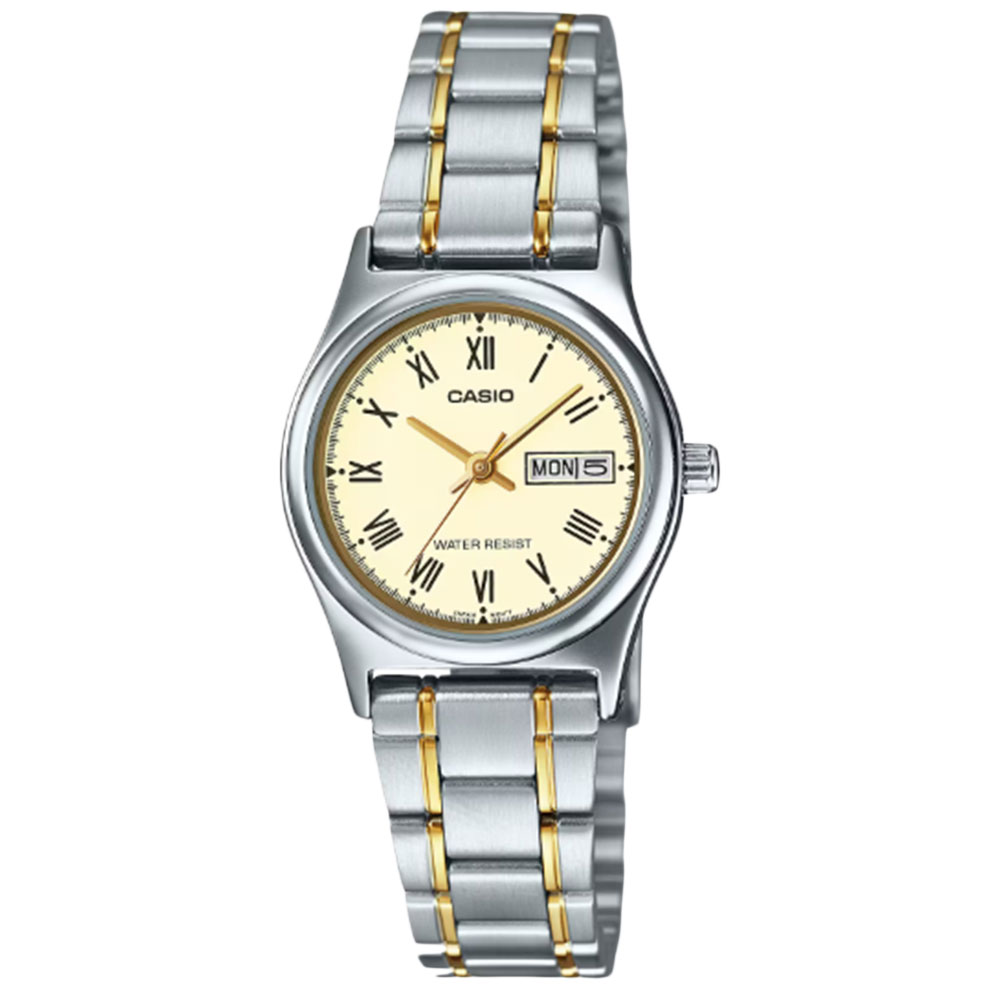 樂天商城 - CASIO CASIO QUARTZ LTP-V006SG-9B アナログ クオーツ シルバー　ゴールド レディース腕時計 プレゼント ギフト 1年保証 送料無料