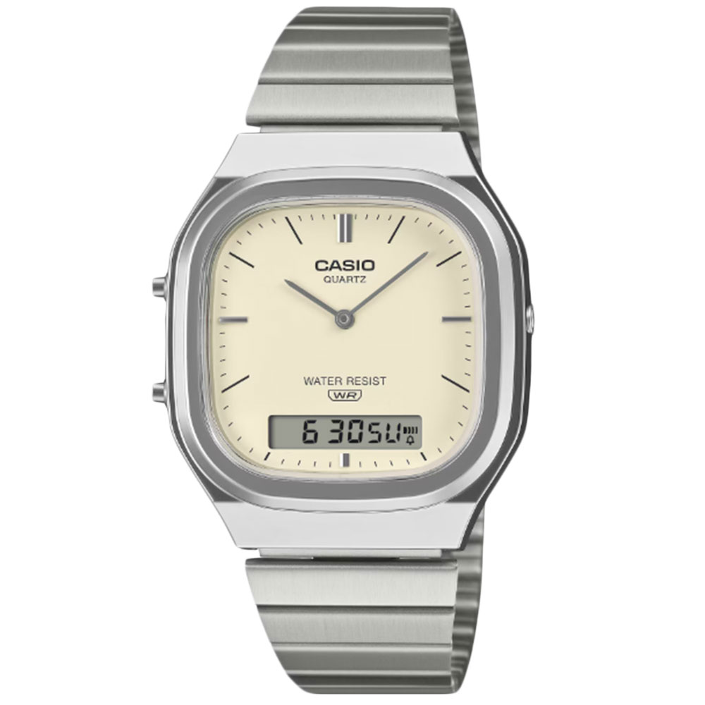 Rakuten - 【SSクーポン配布中】CASIO CASIO QUARTZ AQ-240E-7A2 アナデジ クオーツ CASIO CLASSIC ユニセックス腕時計 プレゼント ギフト 1年保証 送料無料
