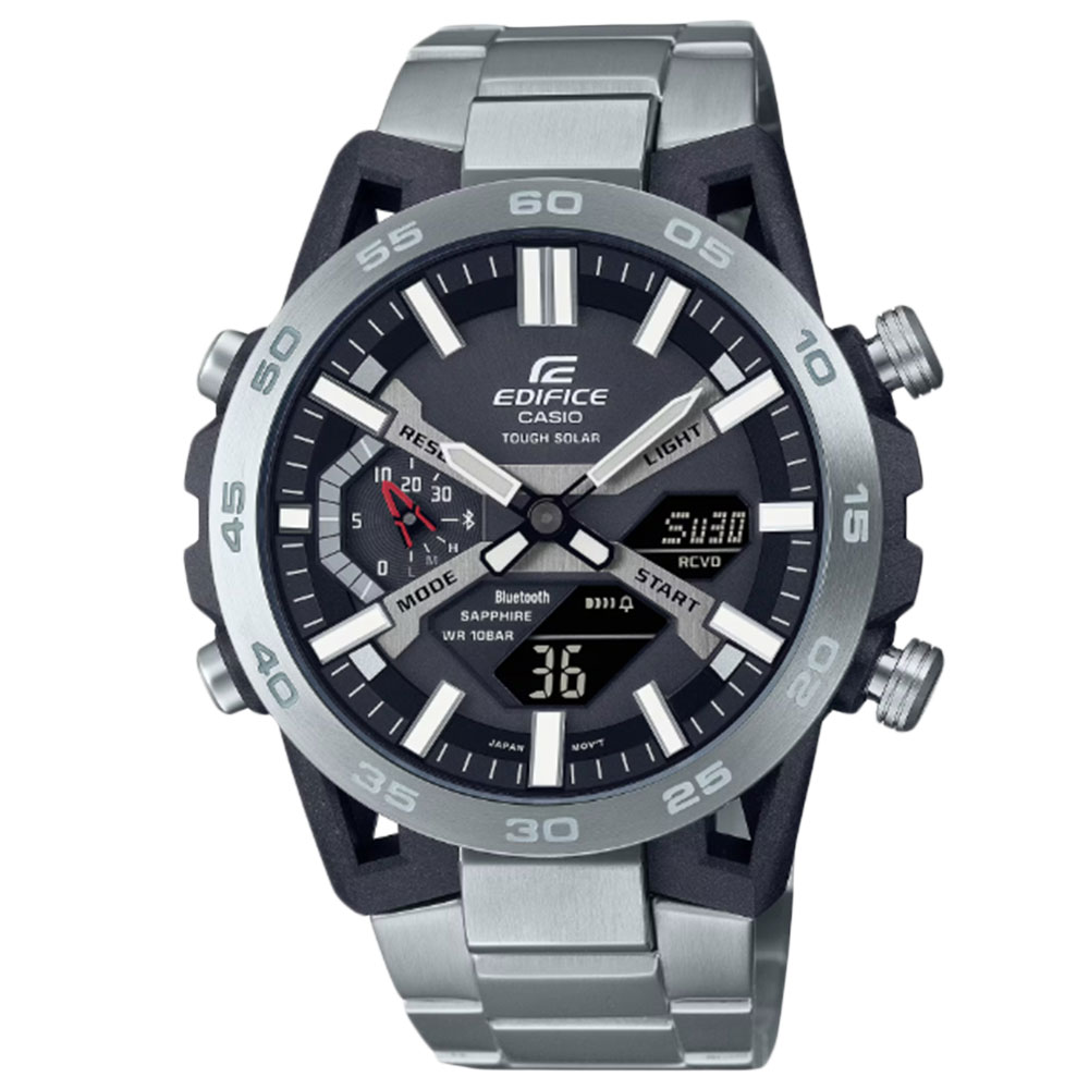 Rakuten - 【SSクーポン配布中】CASIO EDIFICE ECB-2000YD-1A--J アナデジ ソーラー EDIFICE SOSPENSIONE メンズ腕時計 プレゼント ギフト 1年保証 送料無料