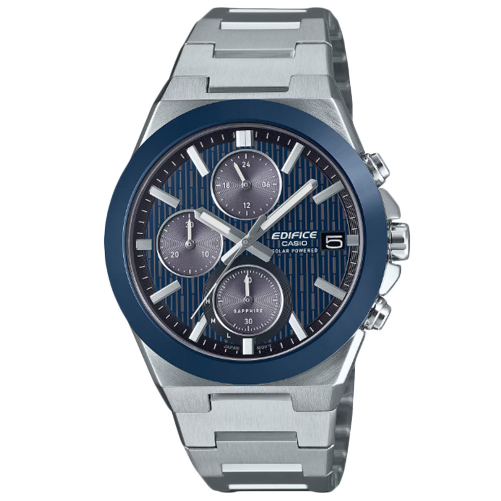 樂天商城 - CASIO カシオ EFS-S650YD-2A--J アナログ ソーラー Solar Powered Chronograph メンズ腕時計 プレゼント ギフト 1年保証 送料無料