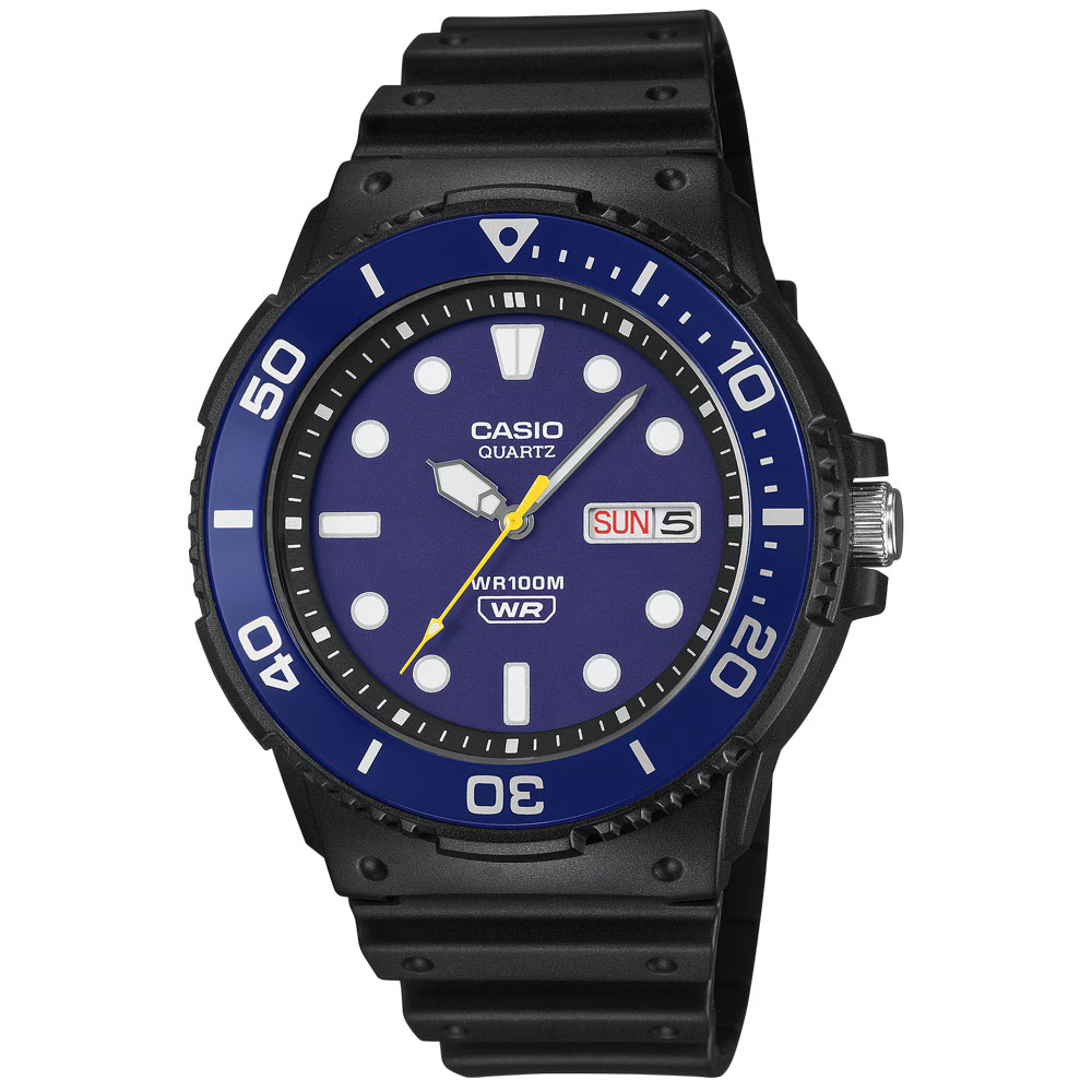 CASIO MRW-230H-2E Analog Quartz Sports Watch, Black/Blue, Men's Watch, Gift, 1-Year Warranty, Free Shipping (Shipped via Nekoposu, No Box)