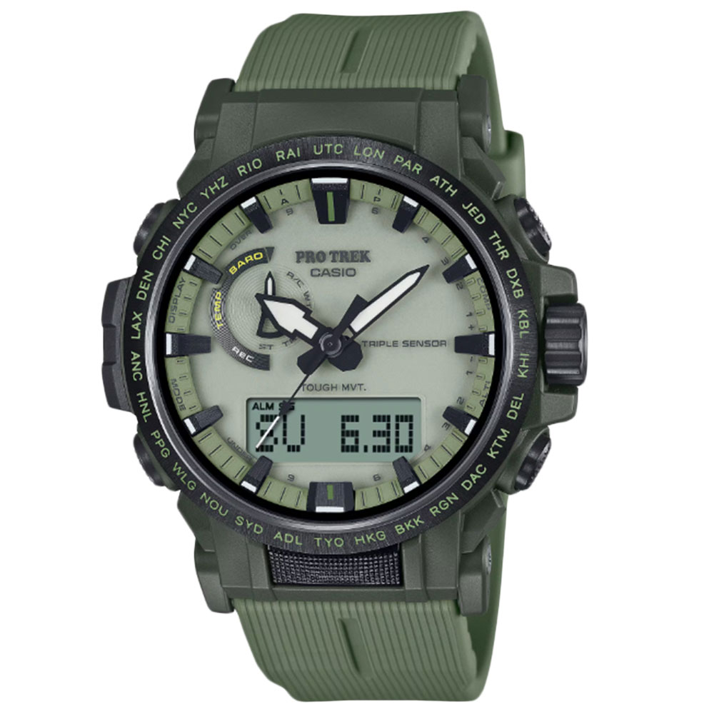 Rakuten - CASIO PROTREK PRW-61LD-3--J アナデジ ソーラー Climber Line メンズ腕時計 プレゼント ギフト 1年保証 送料無料