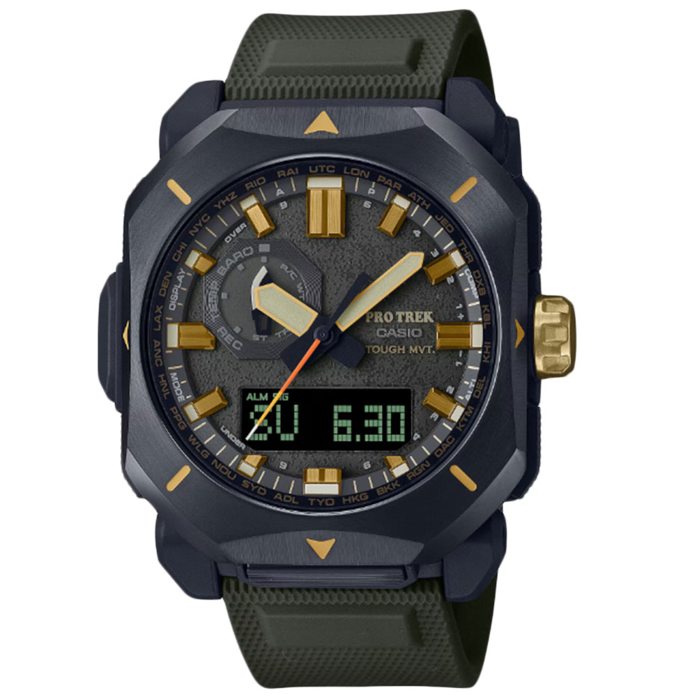 Rakuten - 【SSクーポン配布中】CASIO PROTREK PRW-6900Y-3--J アナデジ ソーラー Climber Line メンズ腕時計 プレゼント ギフト 1年保証 送料無料