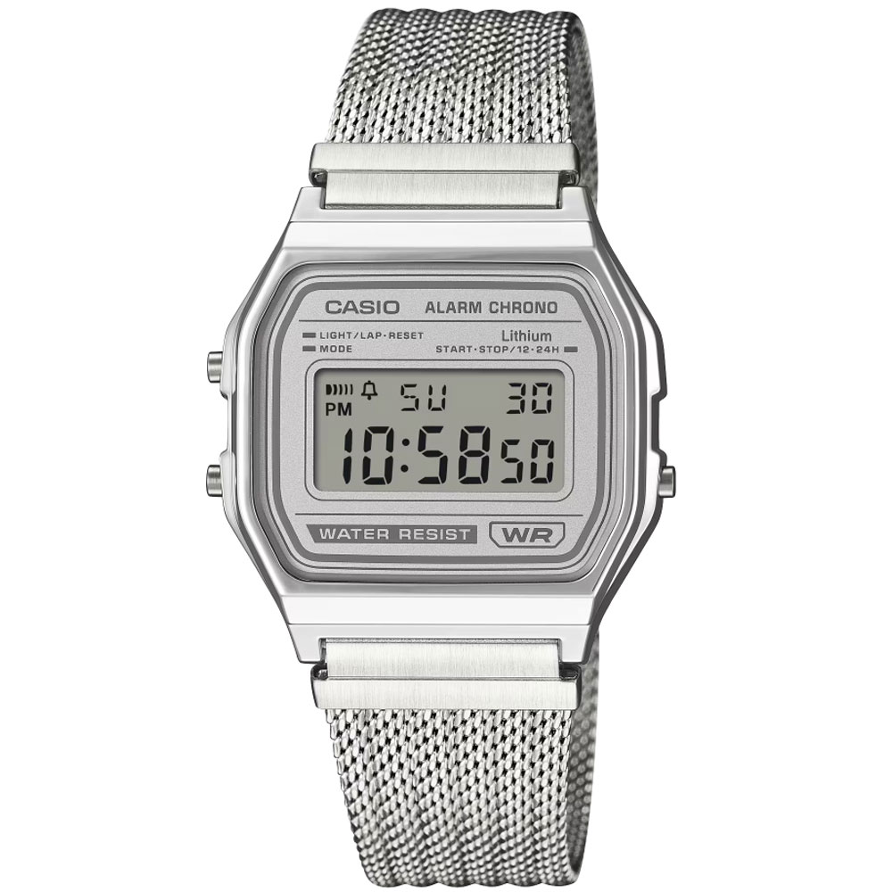 CASIO カシオ A158WEM-7 デジタル クオーツ メンズ　レディース ユニセックス腕時計 プレゼント ギフト 1年保証 送料無料【ネコポス発送・BOXなし】