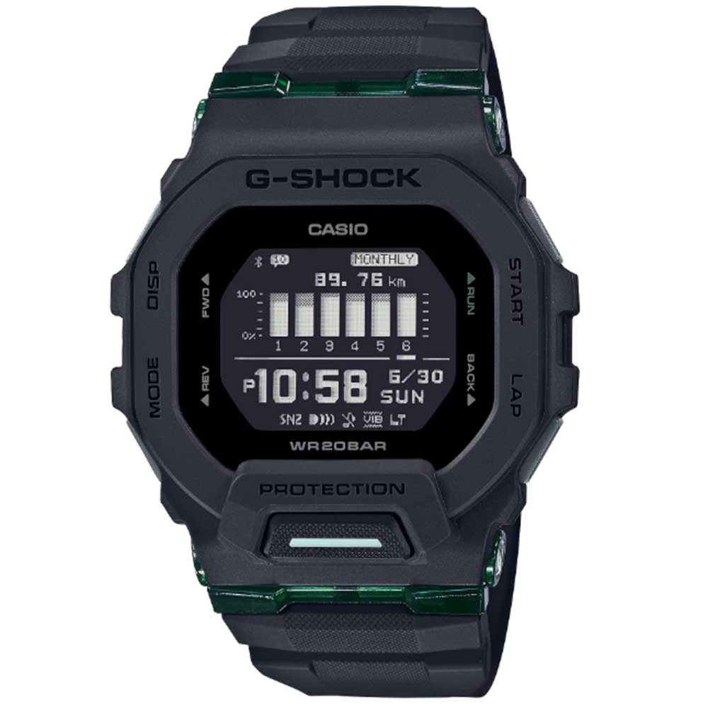 【SSクーポン配布中】CASIO カシオ G-SHOCK ジーショック Gショック G-SQUAD GBD-200 SERIES 腕時計 メンズ 防水 クオーツ デジタル スマートフォンリンク Bluetooth ブラック GBD-200UU-1