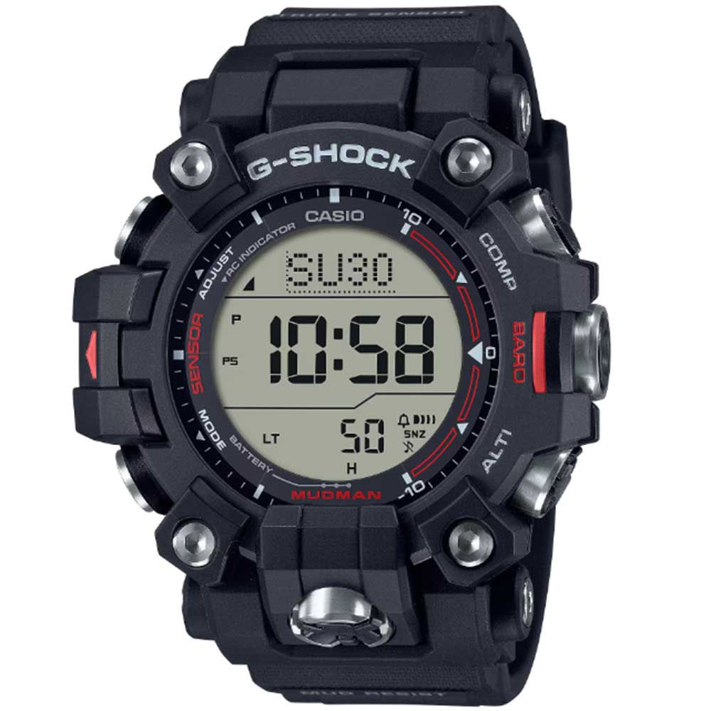 樂天商城 - CASIO カシオ G-SHOCK ジーショック Gショック MUDMAN マッドマン MASTER OF G LAND腕時計 メンズ 防水 タフソーラー 電波ソーラー デジタル ブラック GW-9500-1