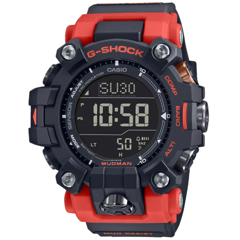 CASIO カシオ G-SHOCK ジーショック Gショック MASTER OF G LAND MUDMAN腕時計 メンズ 防水 電波ソーラー タフソーラー デジタル グレー ブラック オレンジ GW-9500-1A4
